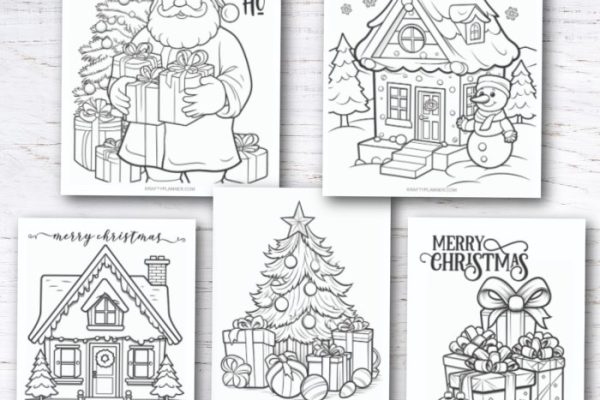 Christmas coloring book pages