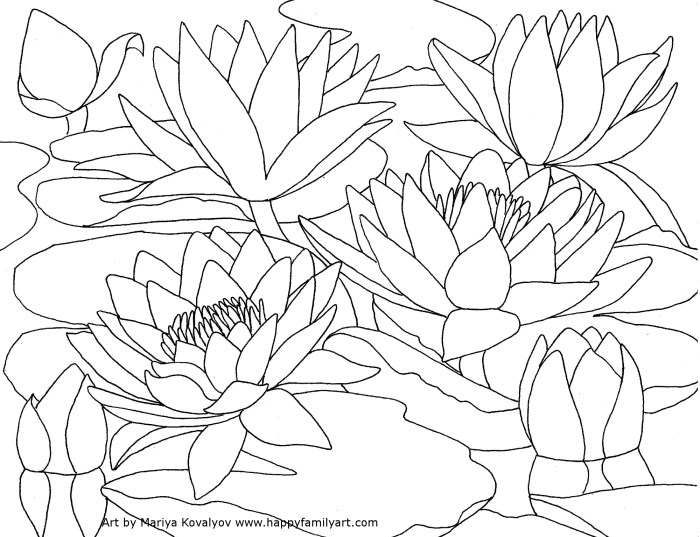 Coloring book for watercolor